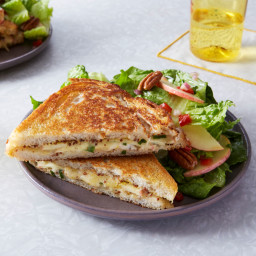 Apple & Dijon Grilled Cheese Sandwiches with Romaine Salad
