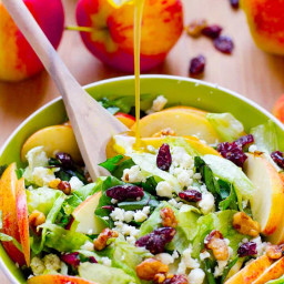 Apple and Blue Cheese Salad with Honey Apple Dressing