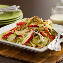 Apple and Caramelized Brussels Sprout Slaw