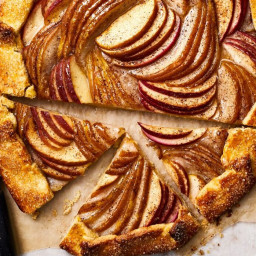 Apple-and-Pear Cornmeal Galette