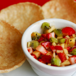 Apple Berry Salsa with Cinnamon Chips