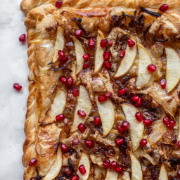 Apple Brie Tart with Caramelized Onions