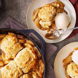 Apple Butter Cobbler with Drop Biscuits