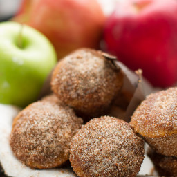 Apple Cider Donut Muffins with Salted Caramel