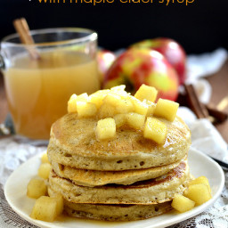 Apple Cider Pancakes with Maple Cider Syrup