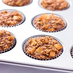 Apple Cinnamon Baked Oatmeal Muffins Recipe