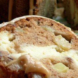 Apple-Cream Cheese Bundt Cake with Praline Glaze