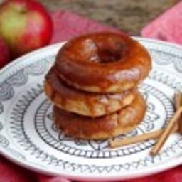 Apple Donuts with Caramel Glaze