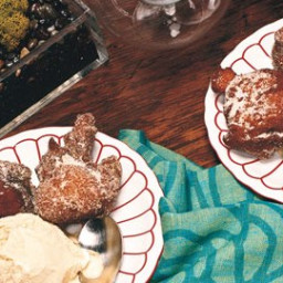 Apple Fritters with Bourbon Ice Cream