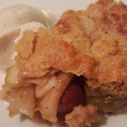 Apple Grape and Pear Pie