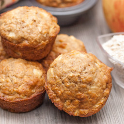 Apple Oatmeal Muffins (makes 12 muffins)