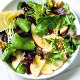 Apple, Parmesan, and Mixed Green Salad