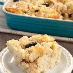 Apple, Pear, and Cranberry Biscuit Pudding