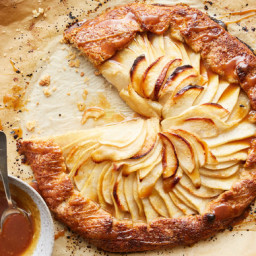 Apple-Pear Galette With Apple Cider Caramel