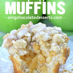 Apple Pie Muffins with Streusel Crumbs