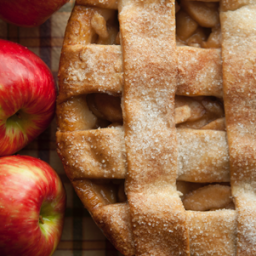 Apple Pie with a Sugared Lattice Crust