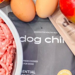 Apple, Raspberry and Pork Nutritionally Balanced Homemade Dog Food Recipe V