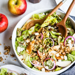 Apple Salad with Walnuts and Lime