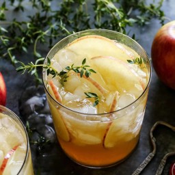 Apple Sangria with Bourbon and Thyme