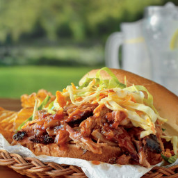 Apple-Smoked Pulled Pork Sandwiches