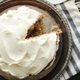 Apple Spice Cake with Maple Cream Cheese Icing