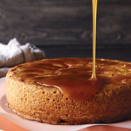 Apple Spice Cake with Salted Caramel Sauce 