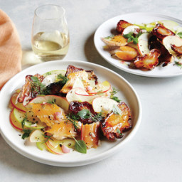 Apple-Sunchoke Salad with Smoked Trout and Cider Vinaigrette