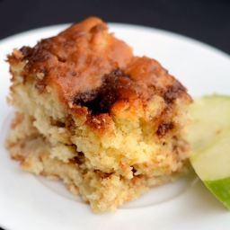 Apple Yogurt Cake with Cinnamon-Sugar Streak