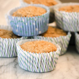 Applesauce Oatmeal Muffins with White Chia Seeds