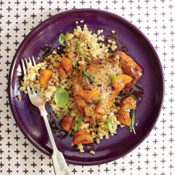 Apricot-Basil Chicken with Freekeh