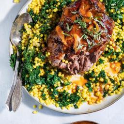 Apricot-Braised Lamb with Israeli Couscous