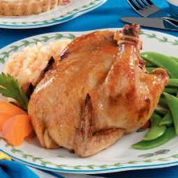 Apricot-Glazed Cornish Hens for Two Recipe