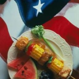 Apricot Glazed Pork Kabobs