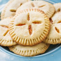 Apricot Sugar Cookie Pies Filled with Apricot Preserves