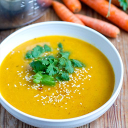 Aromatic Instant Pot Carrot Soup