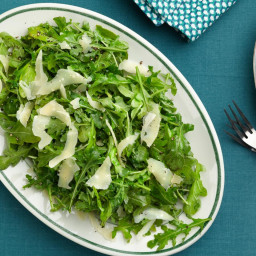 Arugula Salad with Olive Oil, Lemon, and Parmesan Cheese