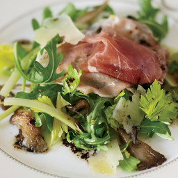 Arugula Salad with Prosciutto and Oyster Mushrooms