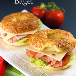 Asiago Cheese Bagel Sandwich Recipe