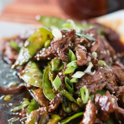 Asian Beef with Snow Peas and Edamame
