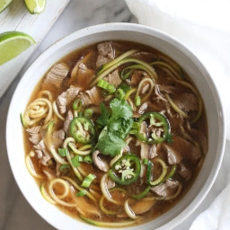 Asian Beef Zoodle Soup