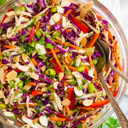 Asian Cabbage Salad with Peanut Dressing – WellPlated.com