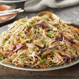 Asian Chicken, Cabbage and Noodles Salad