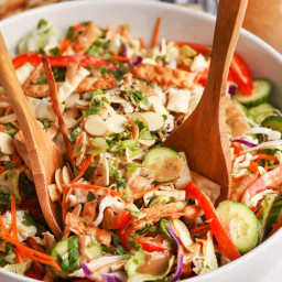 Asian Chicken Salad {with Homemade Dressing!}