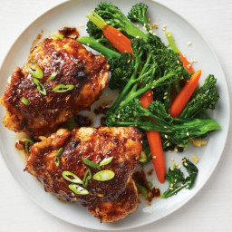 Asian Chicken Thighs with Broccolini
