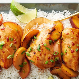 Asian Chicken with Peaches