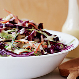 Asian Coleslaw with Miso-Ginger Dressing