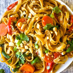 Asian Inspired Peanut Butter Noodles