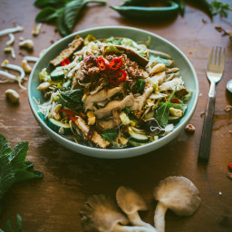 Asian Mushroom Noodle Salad