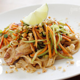 Asian Peanut Noodles with Chicken – Lightened Up
