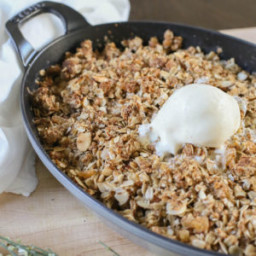 Asian Pear Crisp with Coconut and Ginger